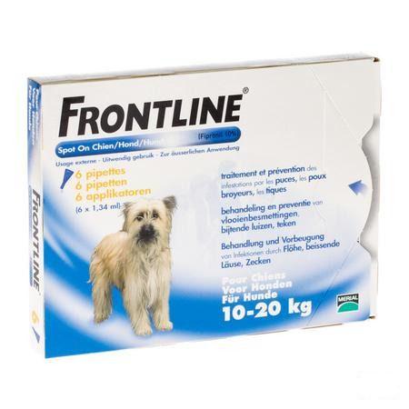 Frontline Spot On Chien 10-20kg et 6x1,34 ml