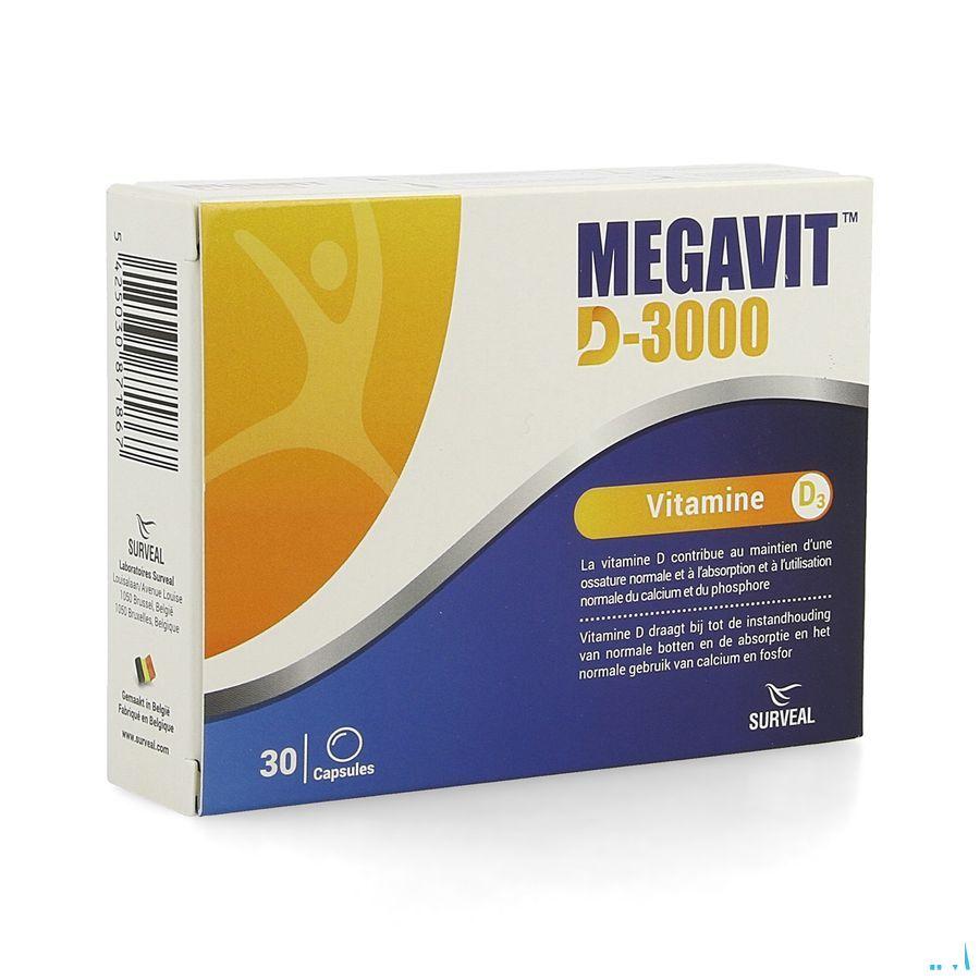 Megavit D-3000 Caps 30