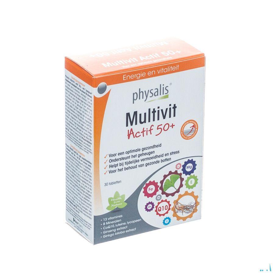 Physalis Multivit Actif 50 + Tabletten 30 P10322  -  Keypharm