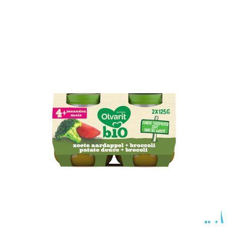 Olvarit Bio Patate Douce Broccoli 4M 2X125G  -  Nutricia