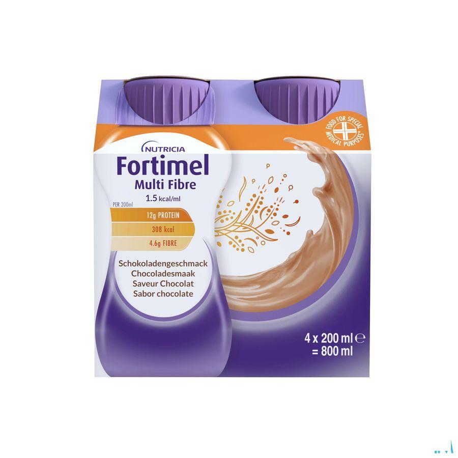 Fortimel Multifiber 1.5Kcal Chocolade 4 x 200 ml