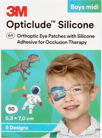 Opticlude 3m Silicone Eye Patch Boy Midi 50  -  3M