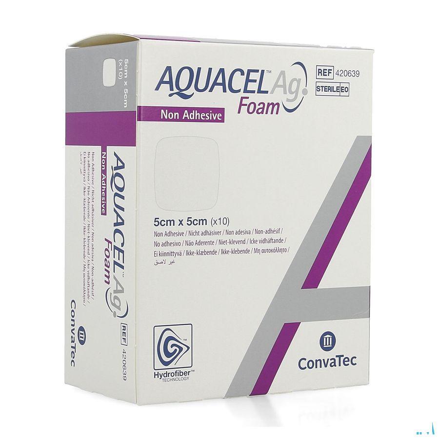 Aquacel Ag Foam Non Adhesief 5X5Cm 10