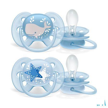 Philips Avent Fopspeen 6M+ Soft Boy  -  Bomedys