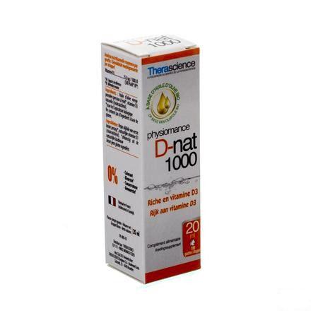 D-Nat 1000 Flacon Druppels 20 Ml Physiomance PHY269  -  Therascience