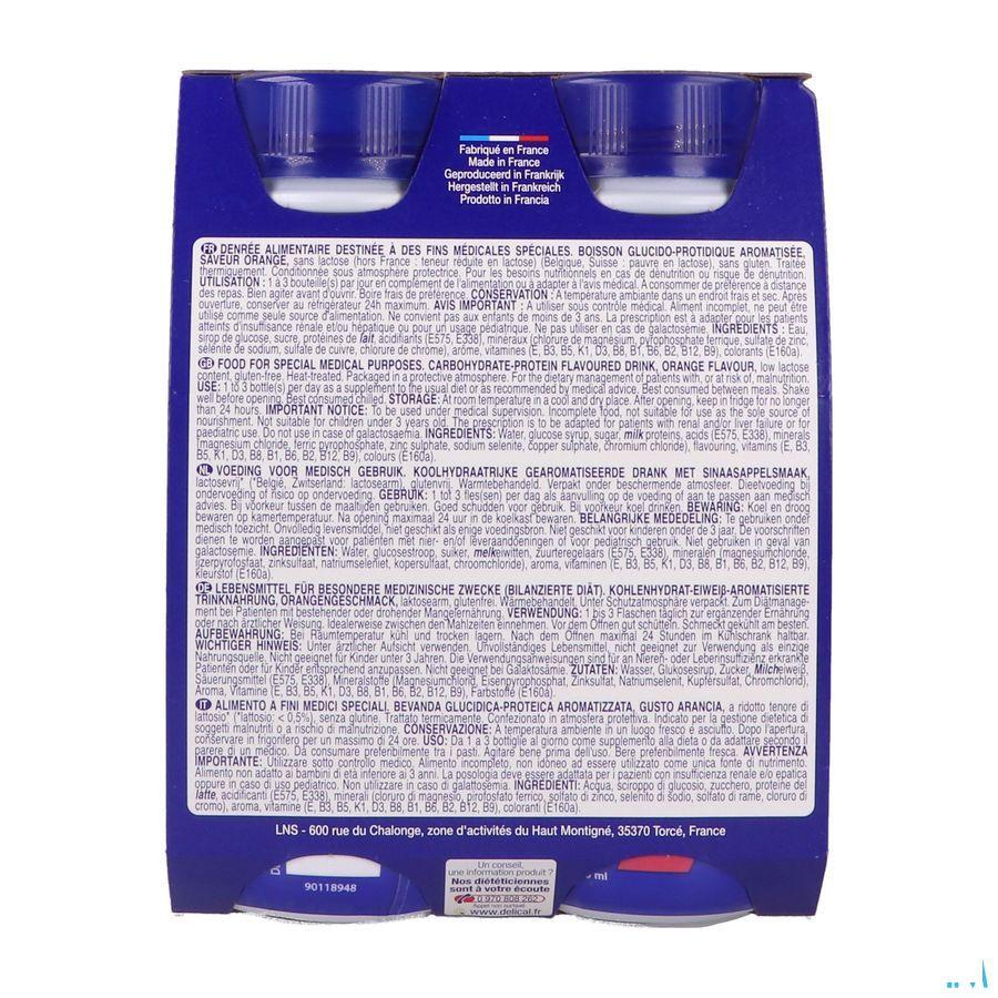 Delical Fruitdrink Sinaasappel 4X200 ml