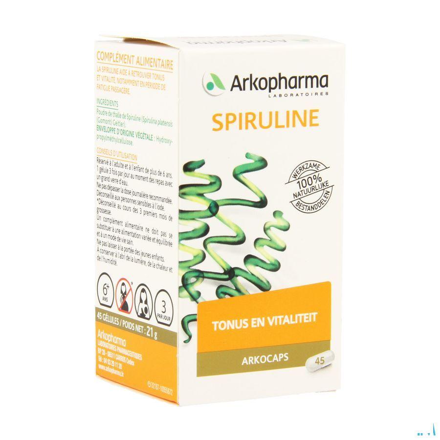 Arkogelules Spiruline Vegetal 45  -  Arkopharma