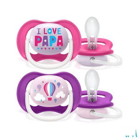 Philips Avent Fopspeen 6M+ Happy Girl  -  Bomedys