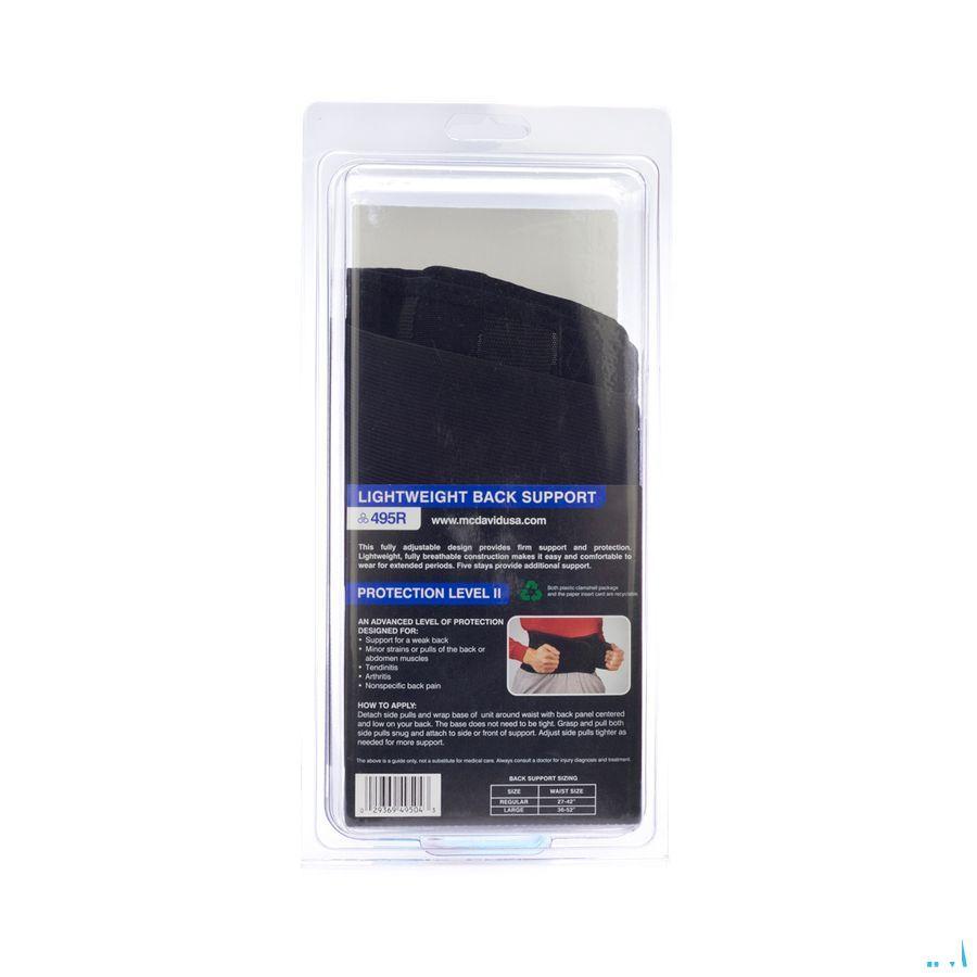 Mcdavid Lightweight Back Support Black Xl 495