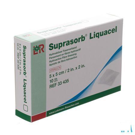 Suprasorb Liquacel Vezelverb Hydroact. 5X 5Cm 10  -  Lohmann & Rauscher