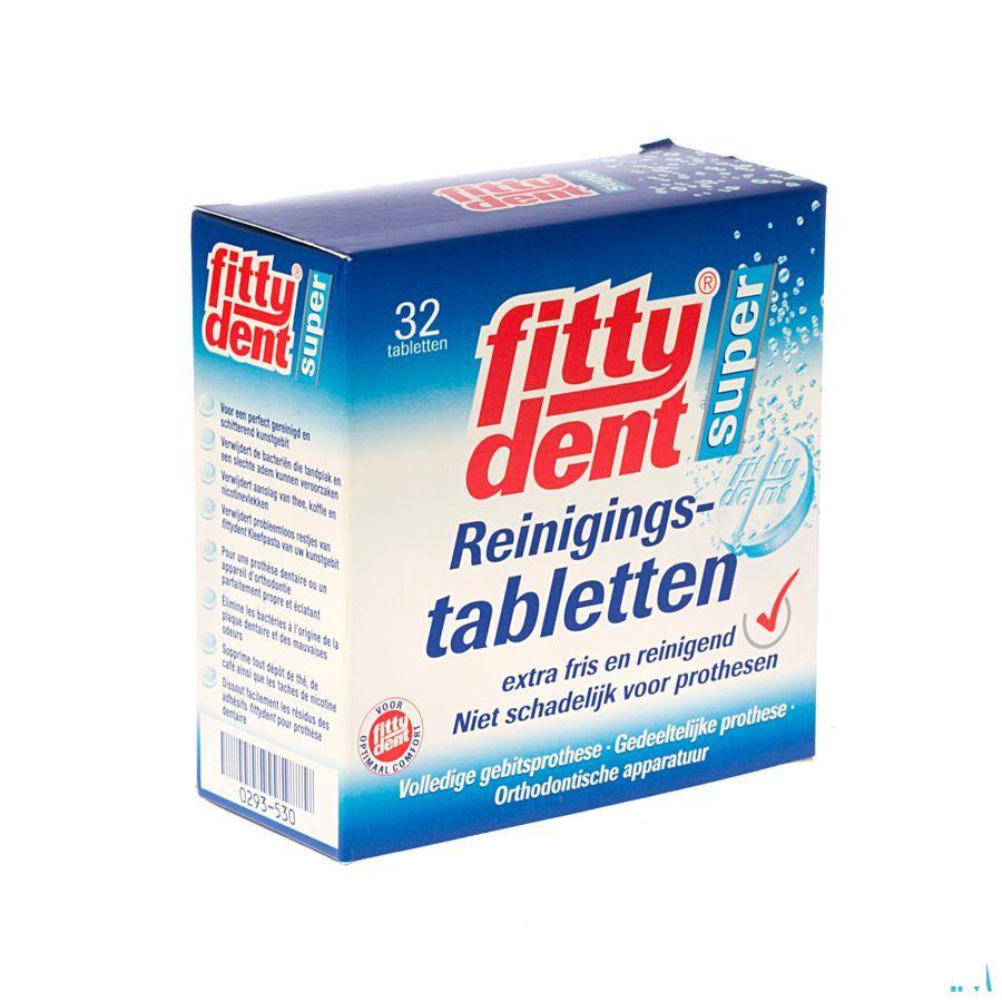 Fittydent Reiniger Bruistabletten 32  -  I.D. Phar