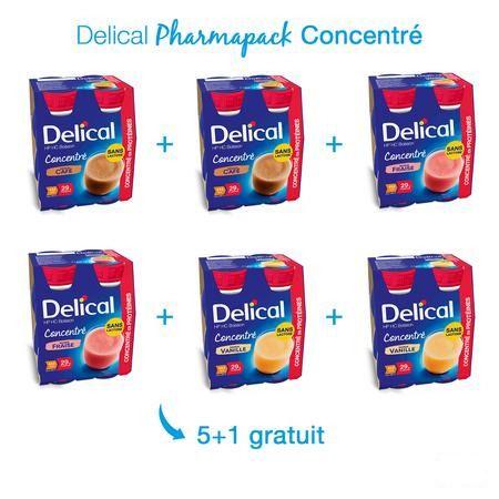 Delical Pharmapack Concentre 5 + 1x(4x200 ml)  -  Bs Nutrition