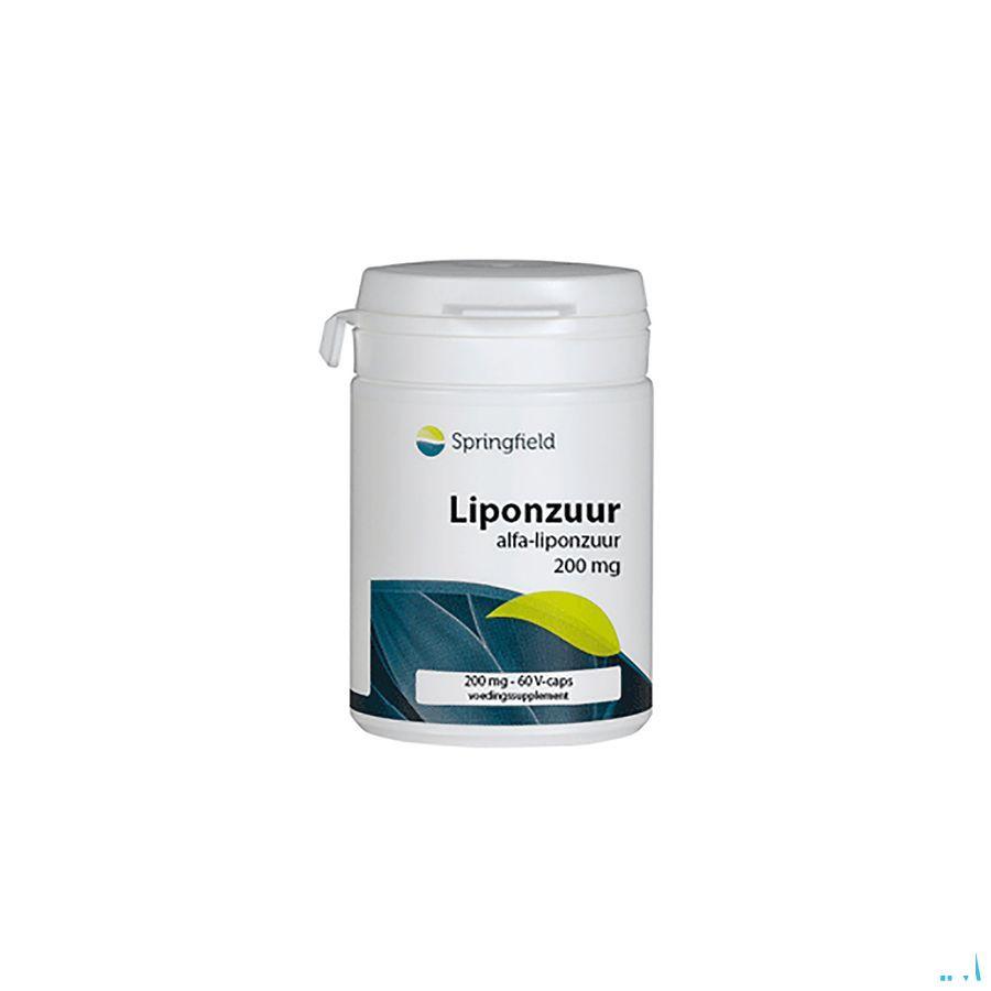 Alpha Liponzuur 200 mg Springfield V-Capsule 60x200 mg  -  Springfield Nutraceuticals