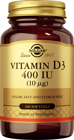 Solgar Vitamin D-3 10mcg/400IESoftgel 100  -  Solgar Vitamins