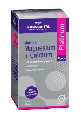 Mannavital Magnesium + Calcium Mariene V-Caps 120