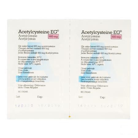 Acetylcysteine EG Sachets 10x600 mg  -  EG