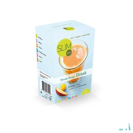 Slimdiet Drank Perzik-mango Zakje 5x25 gr  -  Slimdiet Bv