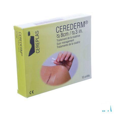 Cerederm Pleister Silic Kroon Rond 8Cm 10 4309680  -  Euromi