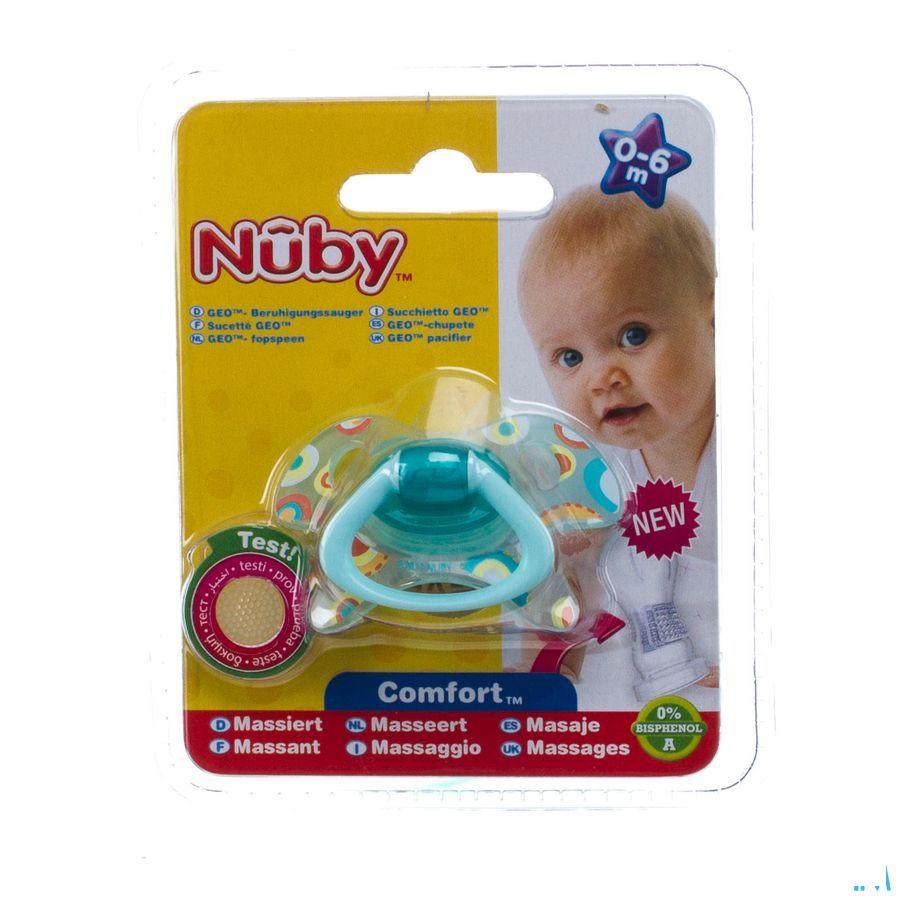 Nuby Geoac Orthodontische Fopspeen - 0-6m  -  New Valmar