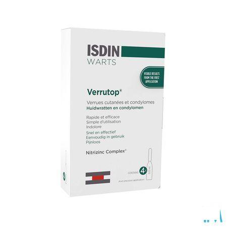 Isdin Verrutop Warts Oplossing Ampullen 4x0,1ml  -  Isdin