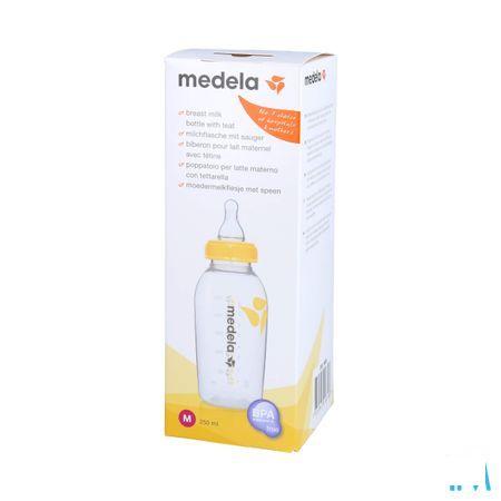 Medela Bouteille Lait Matern.250 ml + tet.debit Moyen  -  Medela