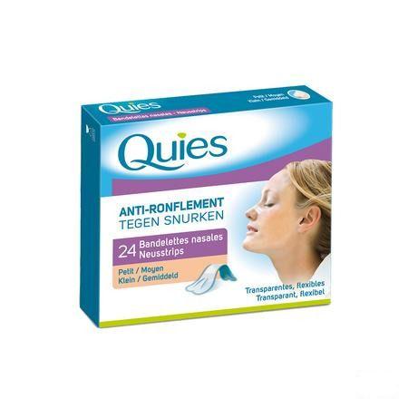 Quies Tegen Snurken Neusstrips Klein 24  -  Quies