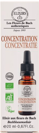 Elixirs & co Complex Bach Concentratie Druppels 20 ml