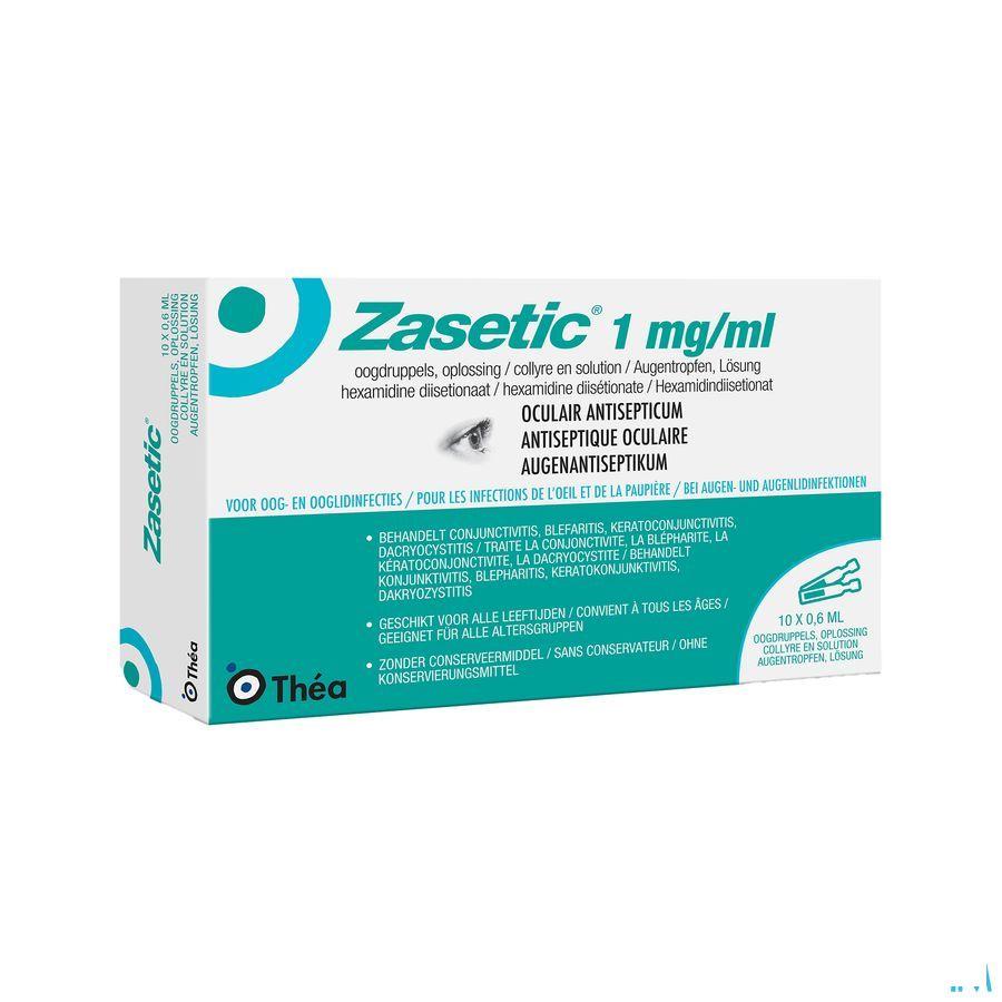 Zasetic 1Mg/ml Sol  Gutt Oculaires 10 x 0,6ml