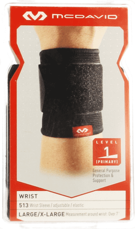 Mcdavid Wrist Brace Elastic Black L/xl 513