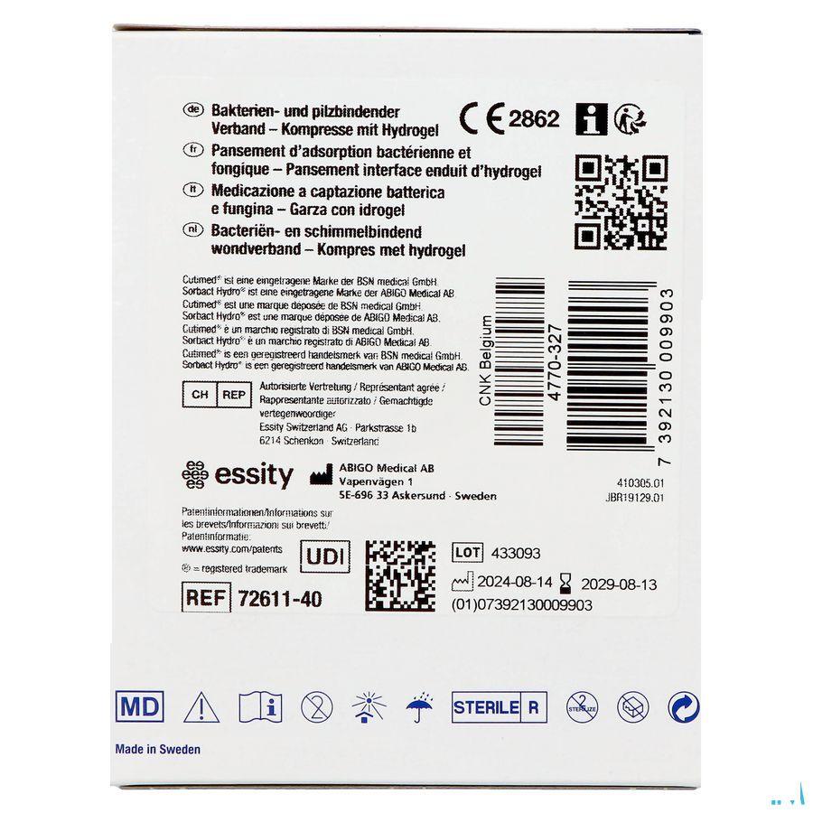 Cutimed Sorbact Hydro Gel 7,5cm x 7,5cm 10