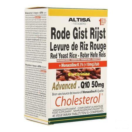 Altisa Levure Riz Rge Adv.complex + q10 Natur Comprimes 45  -  Dieximport