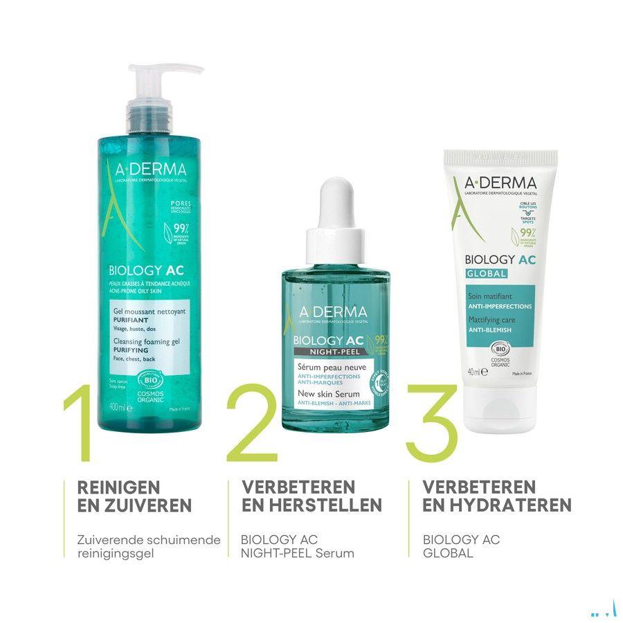 Aderma Biology Ac Night Peel Serum A/Onzuiv. 30 ml