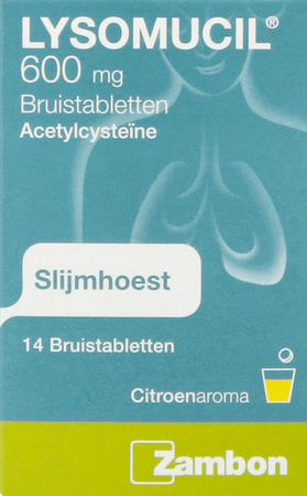 Lysomucil 600 Bruistabletten 14 X 600 mg