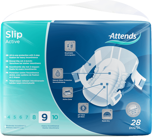 Attends Slip Active 9 Large 1x28