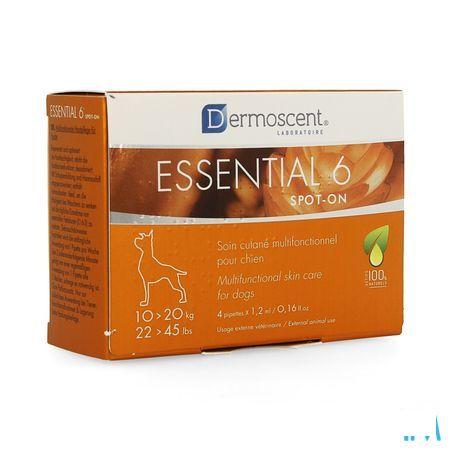 Essential 6 Spot-on Chien 10-20kg et 4x1,2 ml 