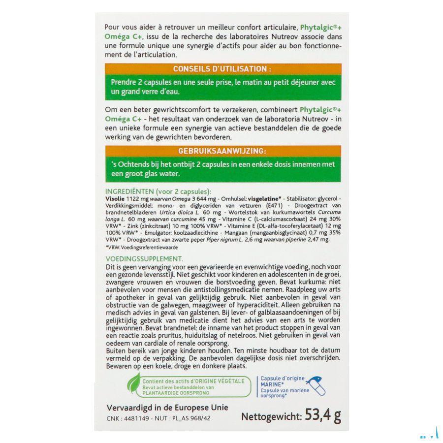 Phytalgic Omega C + Bt60 Caps 60 Phytalgic Omega C + Bt60 Caps 60