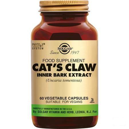 Cat's Claw Inner Bark Extr (gr. De Chat) V-Capsule 60  -  Solgar Vitamins