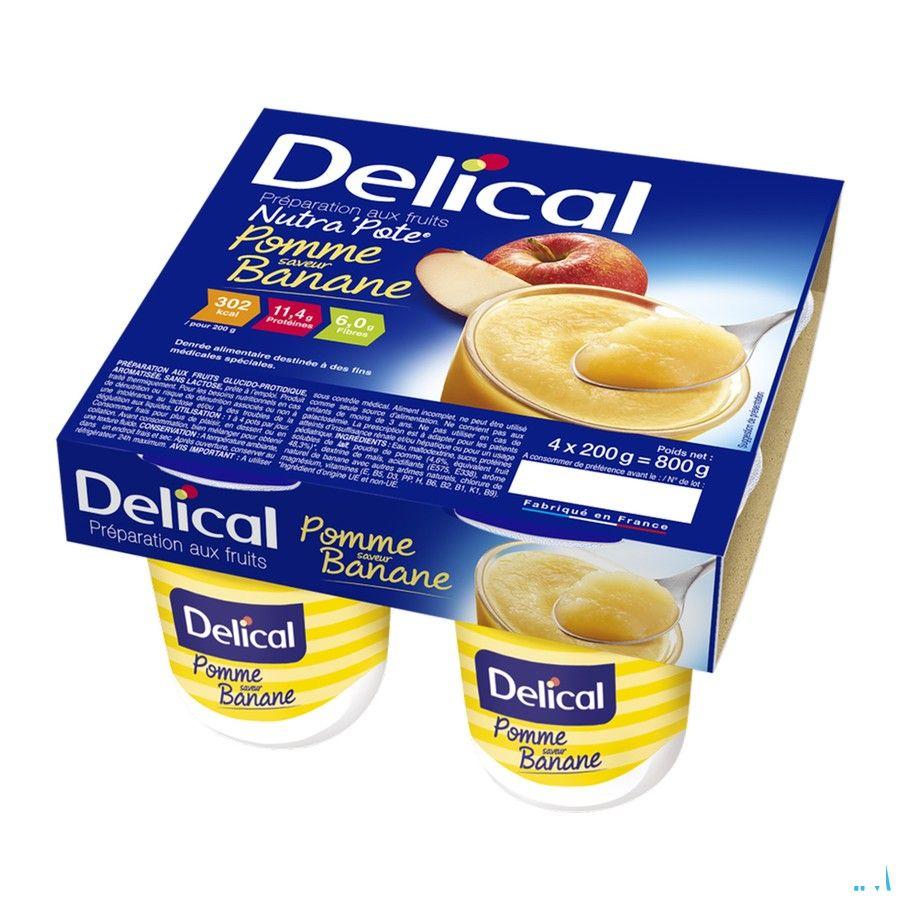 Delical Nutra Pote Appel Banaan 4x125 gr  -  Bs Nutrition