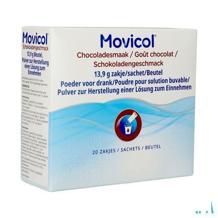 Movicol Chocolade Smaak Zakjes 20 X 13,7g 