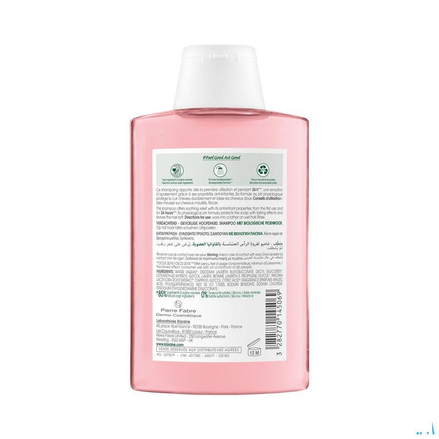Klorane Capil. Sh Bio Pioenroos 200 ml