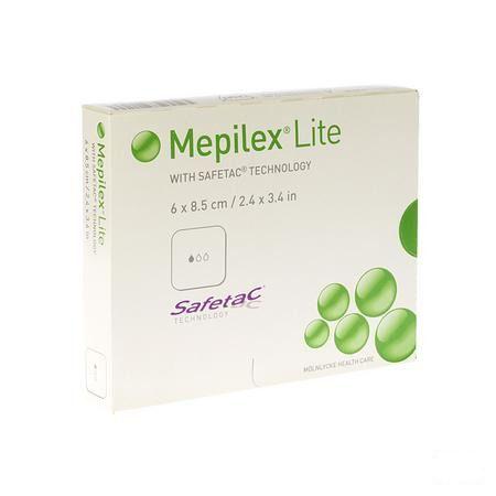 Mepilex Lite Pansement Fin Sil Ster 6x 8,50cm 5 284000  -  Molnlycke Healthcare