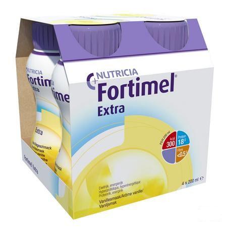 Fortimel Extra Vanille 4x200 ml 2401511  -  Nutricia