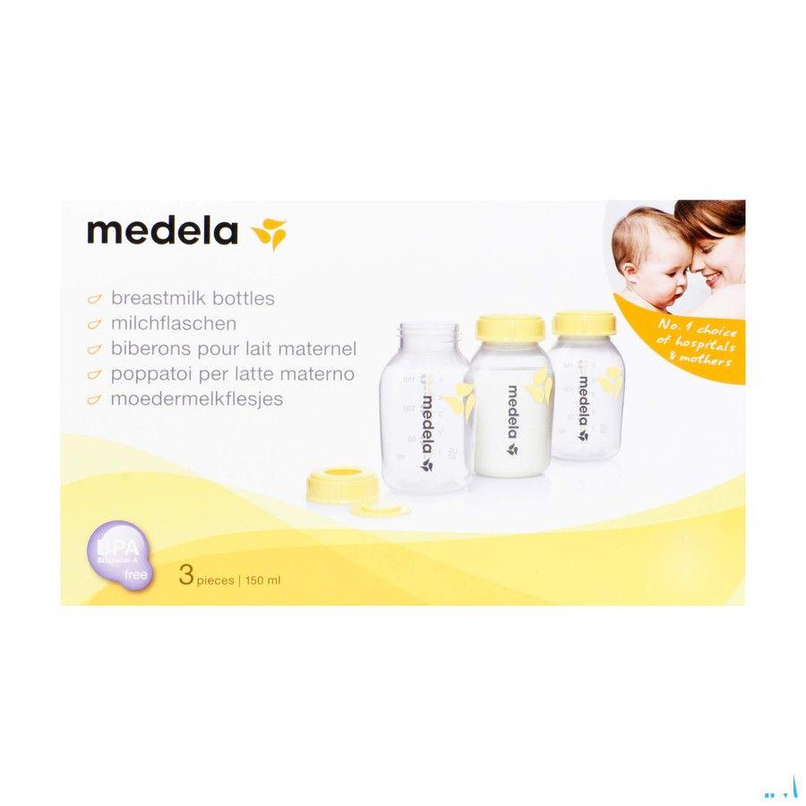 Medela Set 3 Bouteilles Imprimees 150 ml  -  Medela
