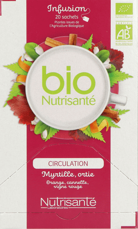 Infusion Bio Circulation Sachets 20  -  Nutrisante