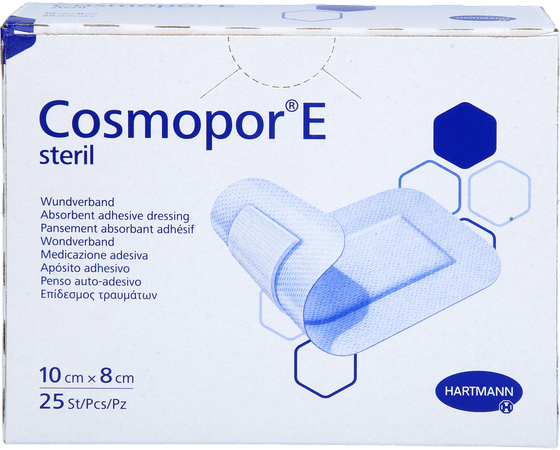 Cosmopor E Latexfree 10x8cm 25 P/s  -  Hartmann