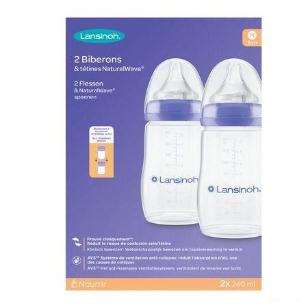 Lansinoh Nat Fles Moedermelk 2X240 ml