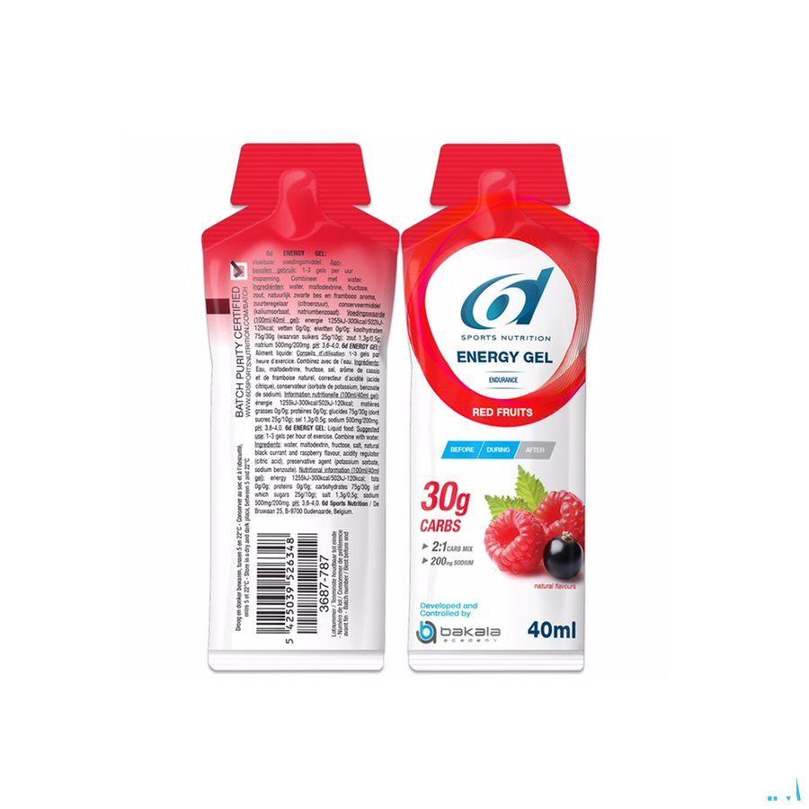 6d Sixd Energy Gel Red Fruits 40 gr
