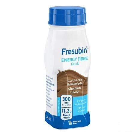 Fresubin Energy Fibre Drink Chocolat Flacon 4x200 ml  -  Fresenius