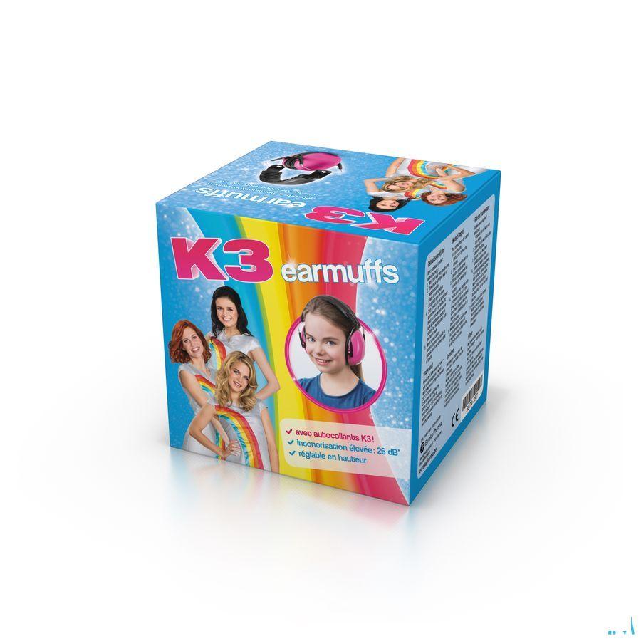 Studio 100 Gehoorbesch. Koptelefoon K3 3-12j Roze  -  Eureka Pharma
