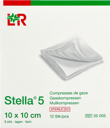 Stella 5 Compresse Sterile 10x10cm 12 35005  -  Lohmann & Rauscher